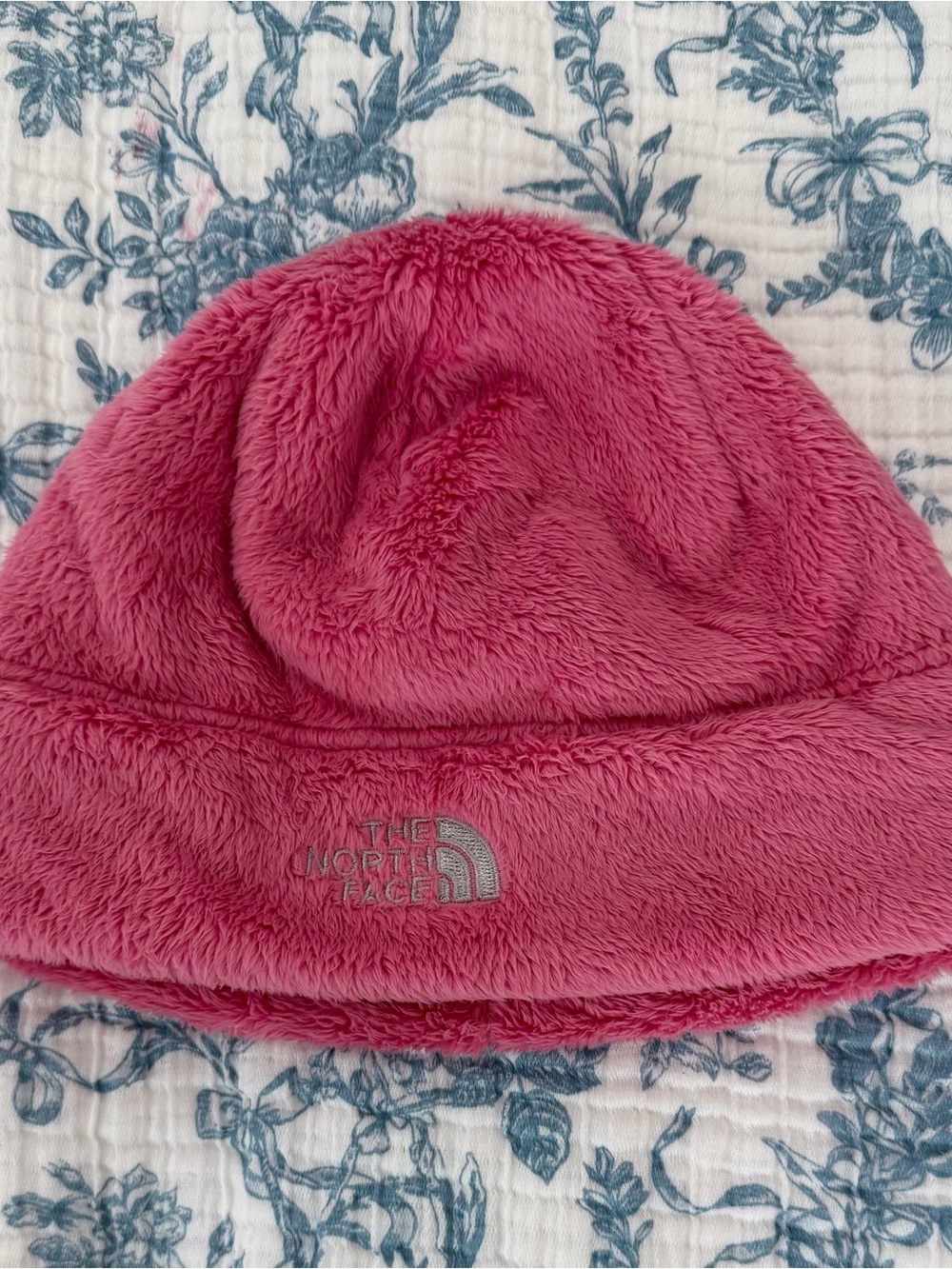 The North Face Kids Pink Plush Fleece Beanie